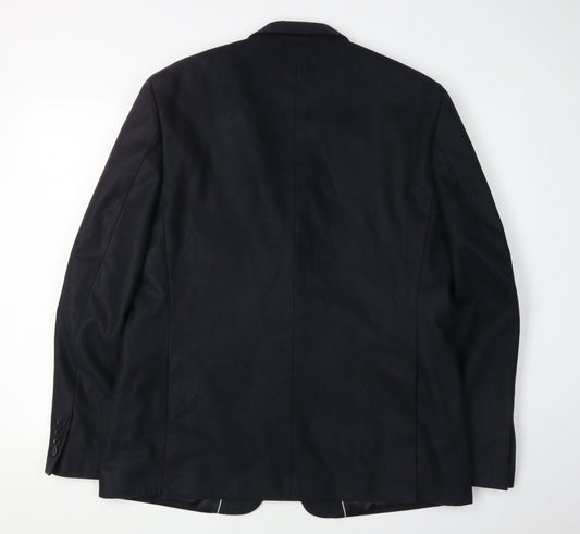 Jeff Banks Men's Black Blazer Size 44 Regular Fit