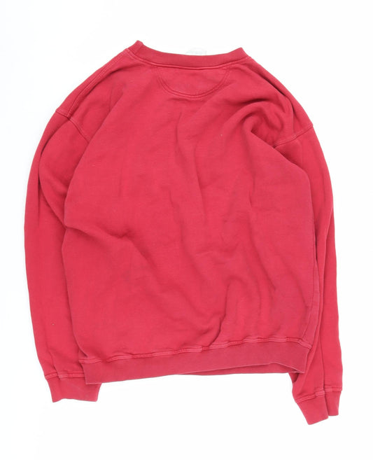 Adidas Men's Red Pullover Sweatshirt M - Graphic Logo