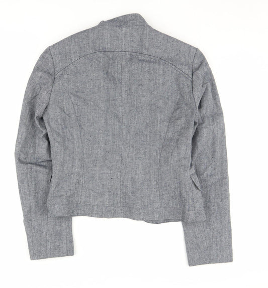 Marks and Spencer Women's Grey Blazer Size 12 Regular Fit