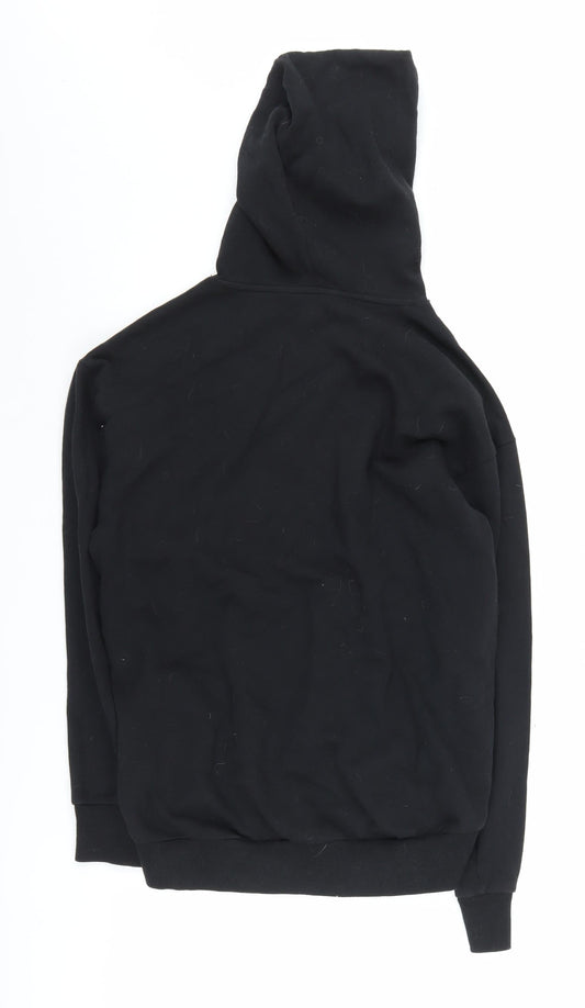 Black ASOS Women's Pullover Hoodie Size 4, Cotton Blend
