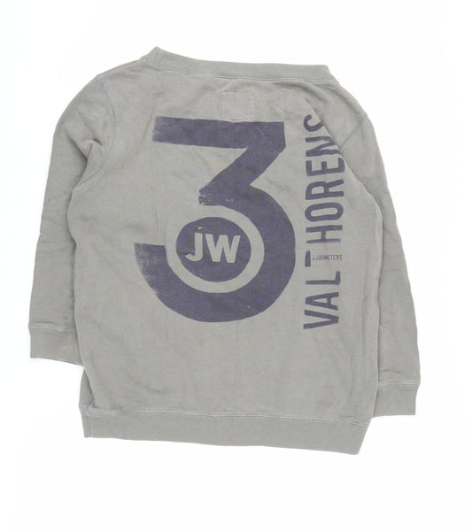 Jack Wills Women Grey Pullover Sweatshirt UK 10