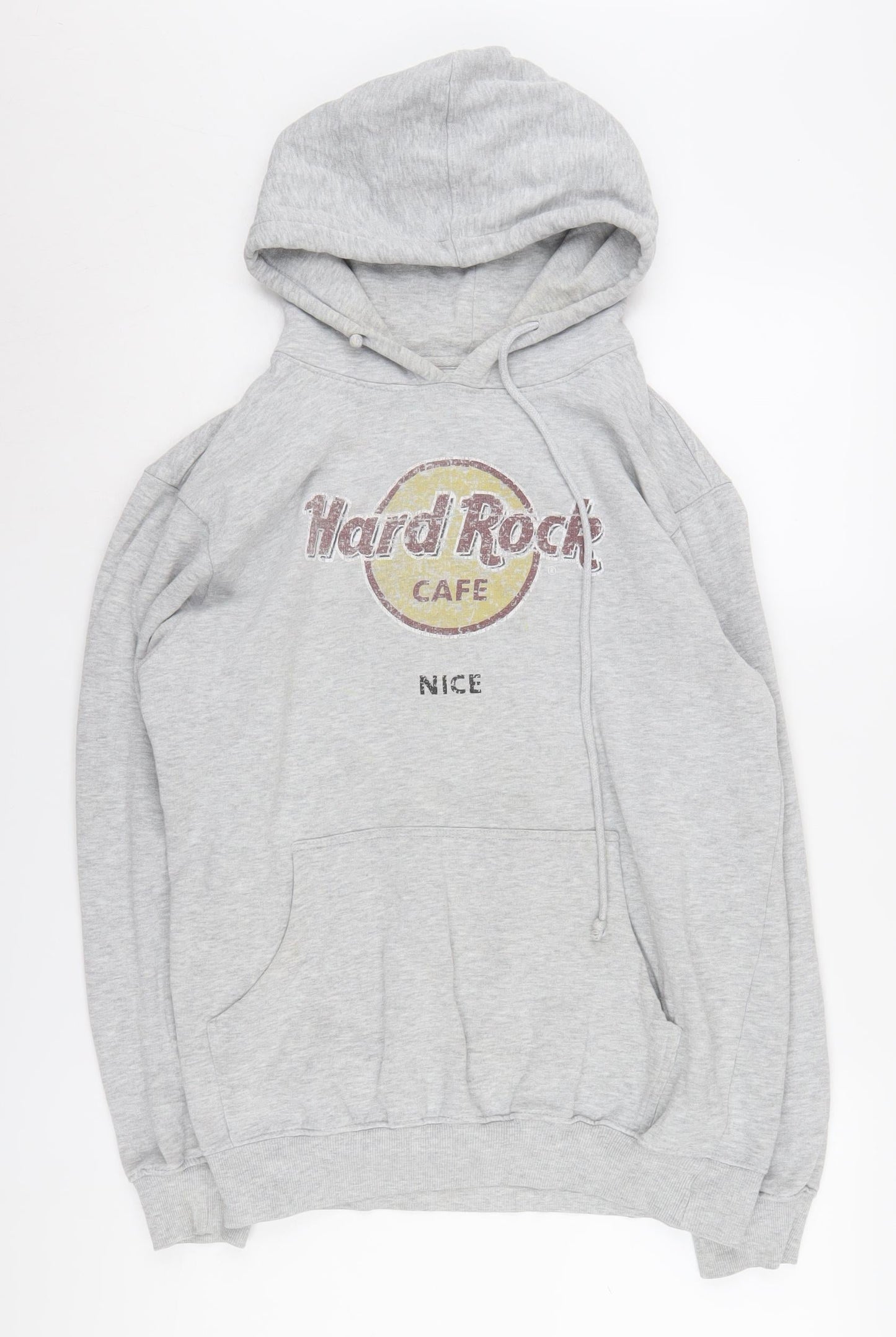Hard Rock Cafe Men's Grey Hoodie Large Pullover