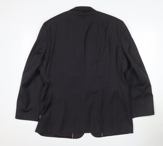 Chester Barrie Men's Black Wool Suit Jacket 42S Formal