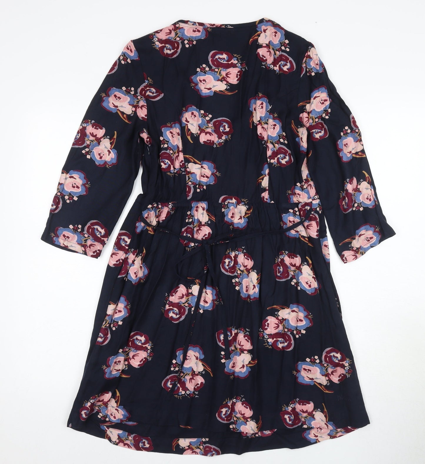 Fat Face Women's Multicoloured Viscose Wrap Dress - Size 12