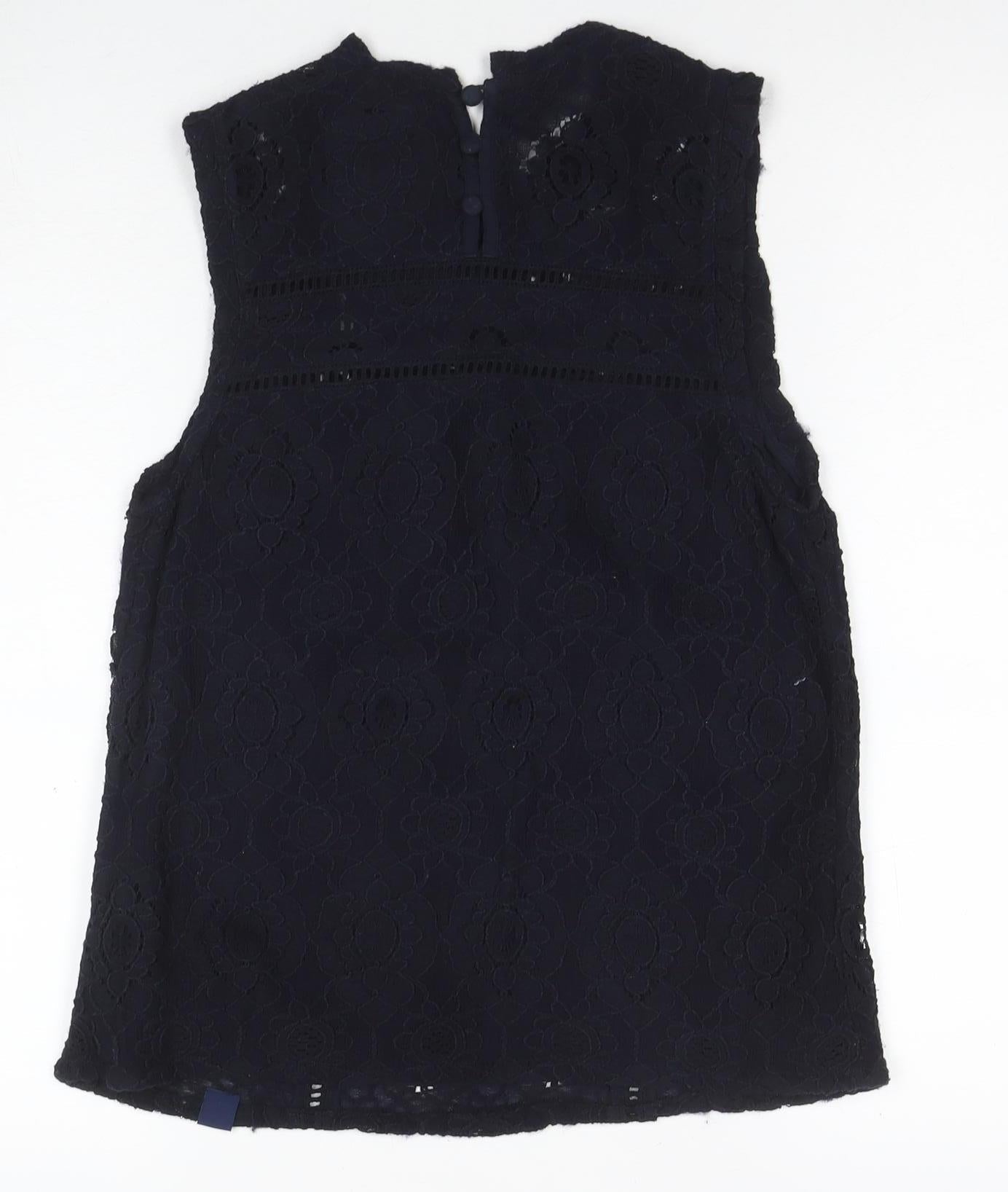 Superdry Women's Black Lace Camisole Blouse, Size S