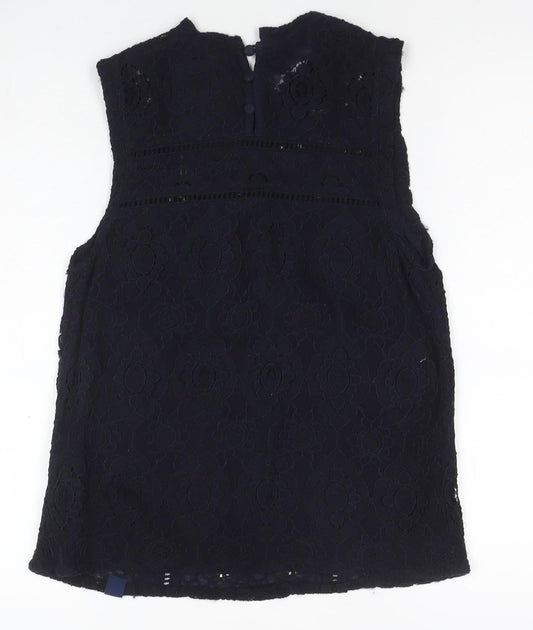 Superdry Women's Black Lace Camisole Blouse, Size S