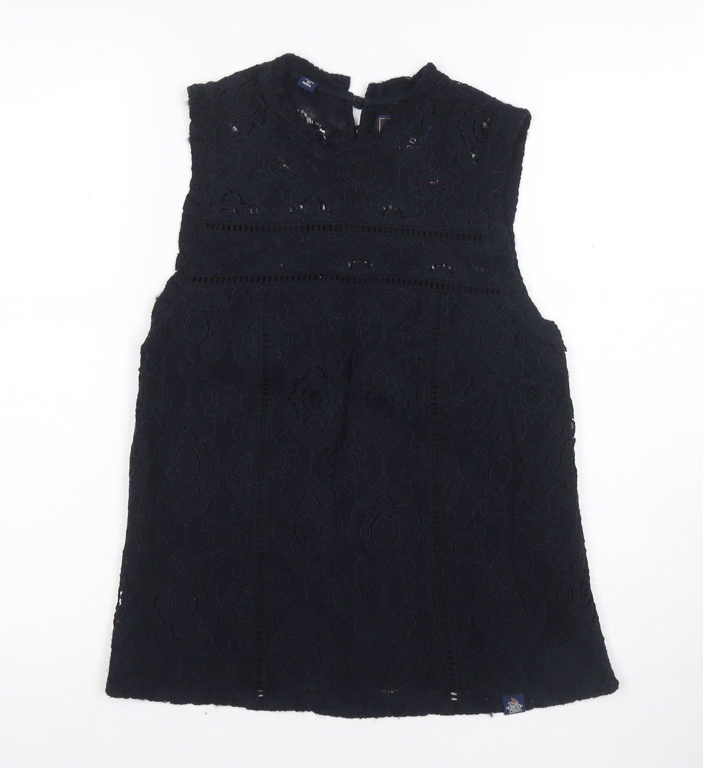 Superdry Women's Black Lace Camisole Blouse, Size S