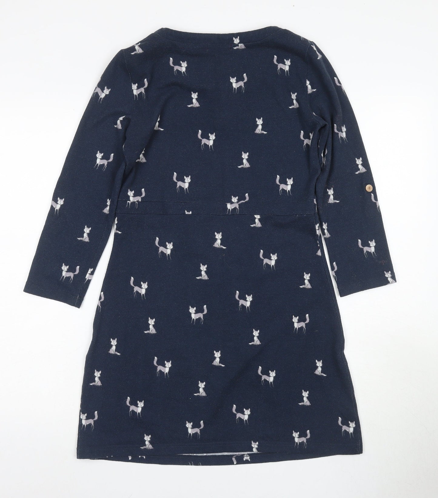 Joe Browns Women's Blue Animal Print A-Line Dress, Size 8
