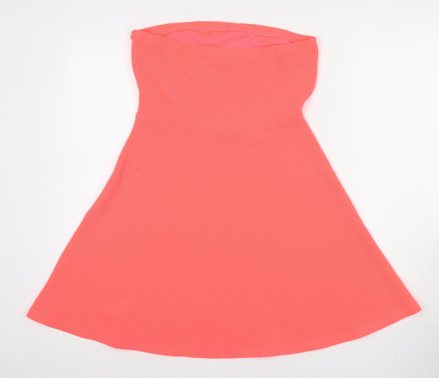 Superdry Women’s Pink A-Line Strapless Midi Dress
