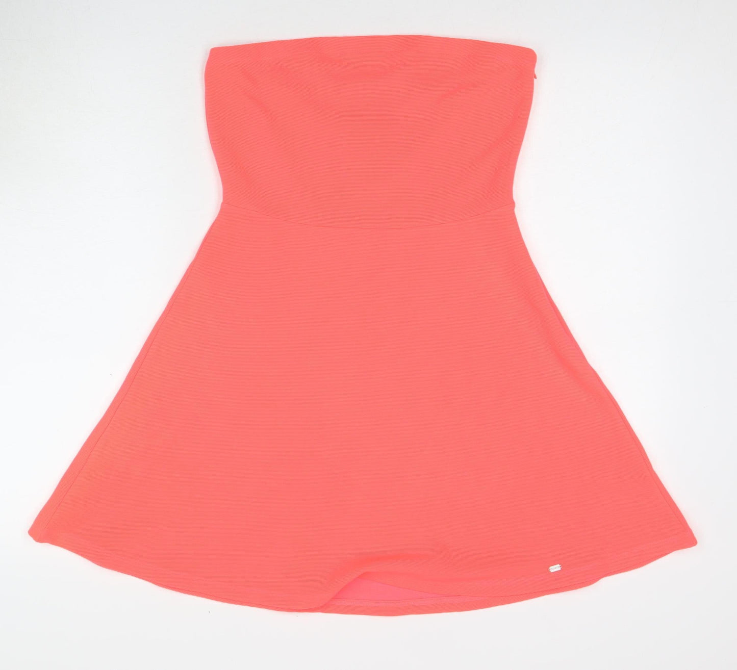 Superdry Women’s Pink A-Line Strapless Midi Dress