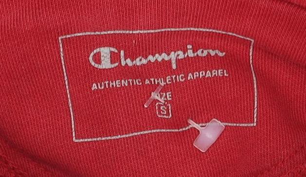Champion Unisex Red Small Pullover Hoodie