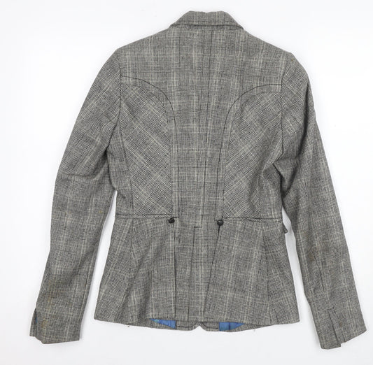 Firetrap Women's Grey Plaid Blazer S