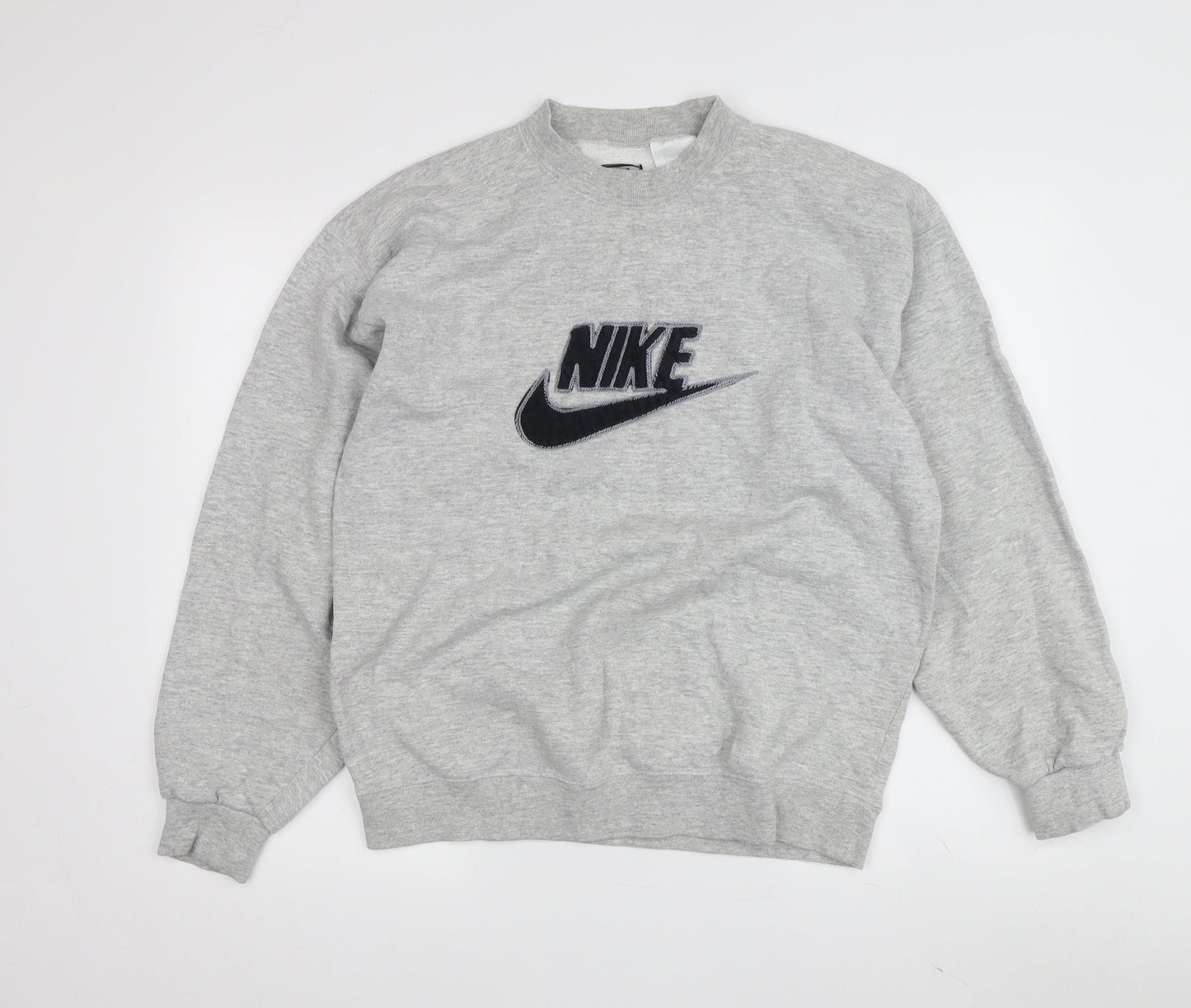 Nike Men's Grey Pullover Logo Sweatshirt M