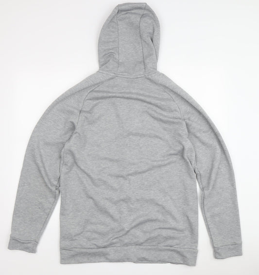 Nike Men's Grey Medium Full Zip Hoodie, Logo, Pockets, New