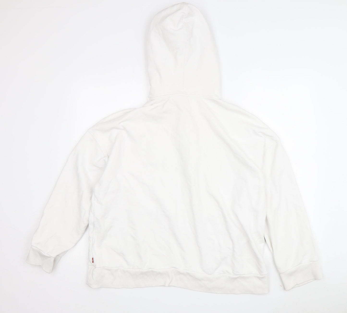 Levi's Men's White Hoodie S Pullover Logo Casual
