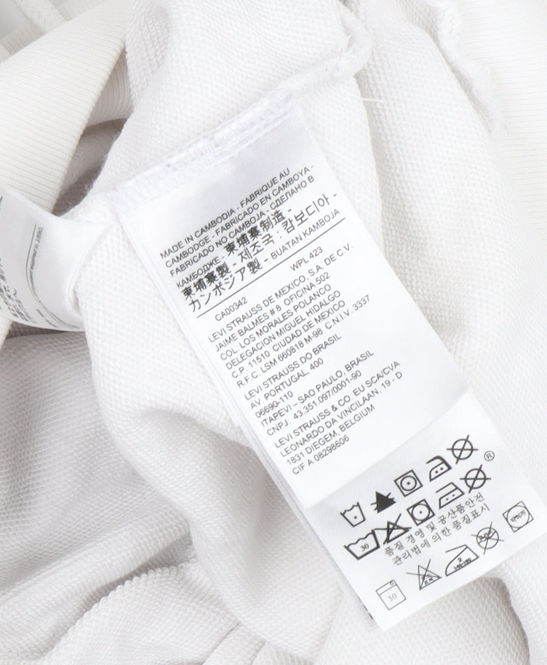 Levi's Men's White Hoodie S Pullover Logo Casual