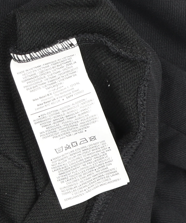 Nike Men's Black Full Zip Hoodie L - Comfortable Sports Style