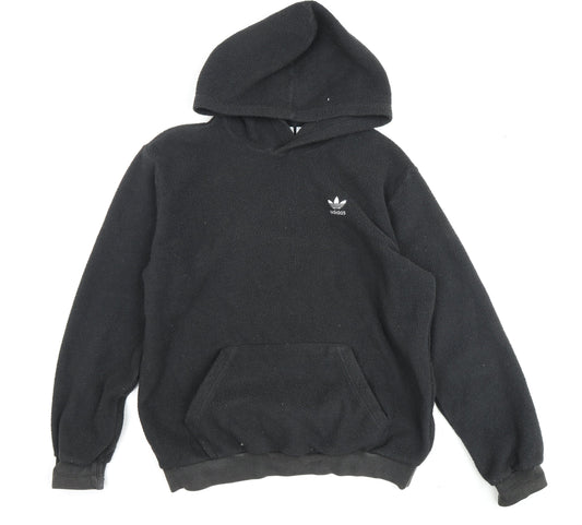 Additional front view of adidas Men's Black Pullover Hoodie, size M