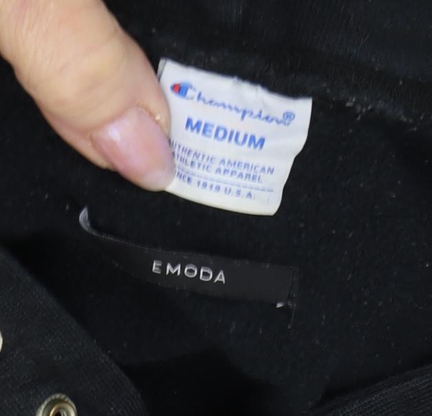 Champion Men's Black Medium Pullover Hoodie