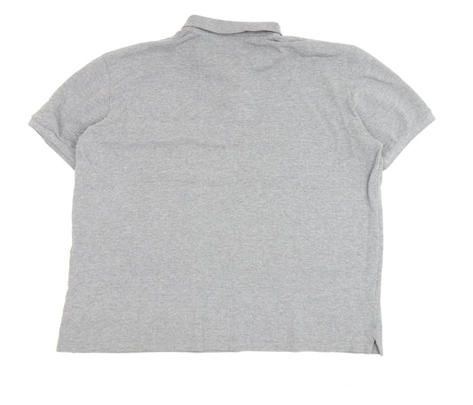 Tommy Hilfiger Men's Grey Polo Shirt Small