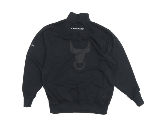 ID Identity Men's Black L 1/4 Zip Sweatshirt