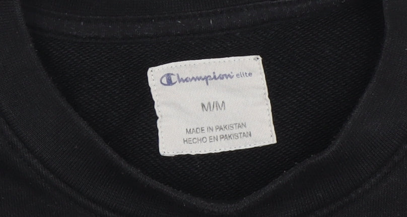 Champion Men's Black M Pullover Logo Sweatshirt