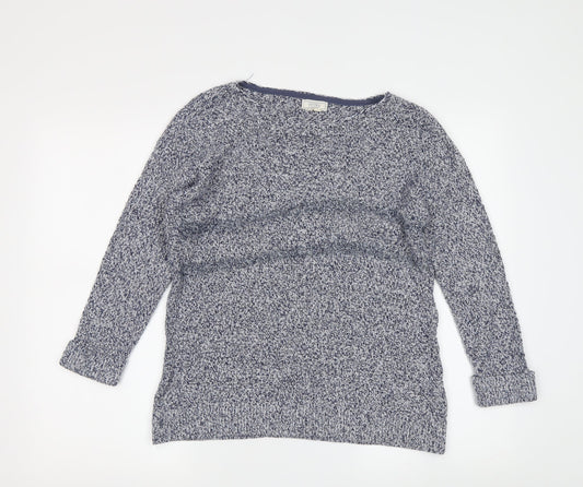 Fat Face Women's Blue Cotton Pullover Jumper L