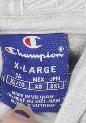 Champion Men's Grey XL Pullover Hoodie