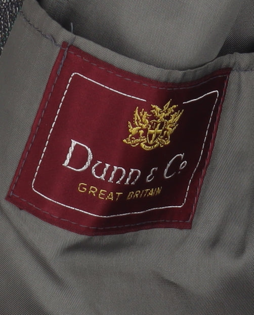 Dunn & Co Men's Grey Tweed Blazer, Size 43R, Herringbone