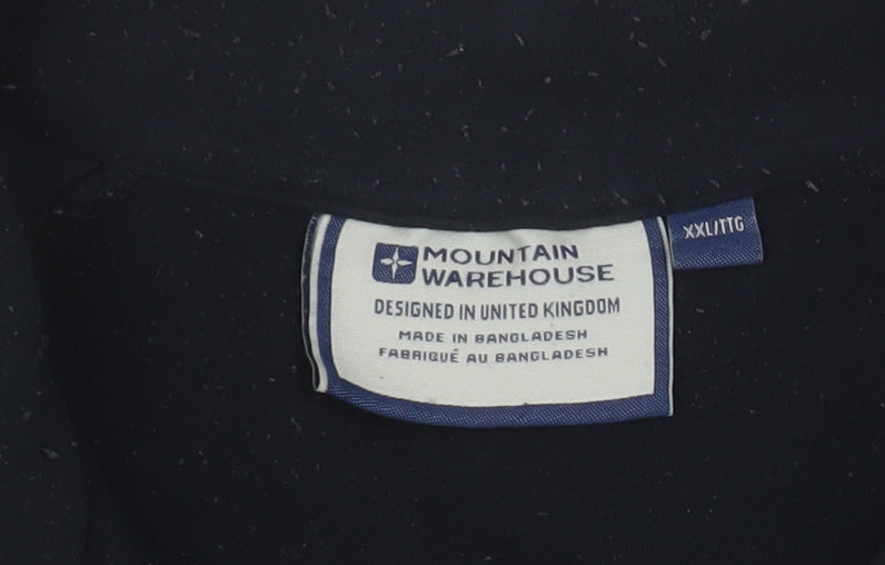Mountain Warehouse Men's Black 2XL Pullover Fleece