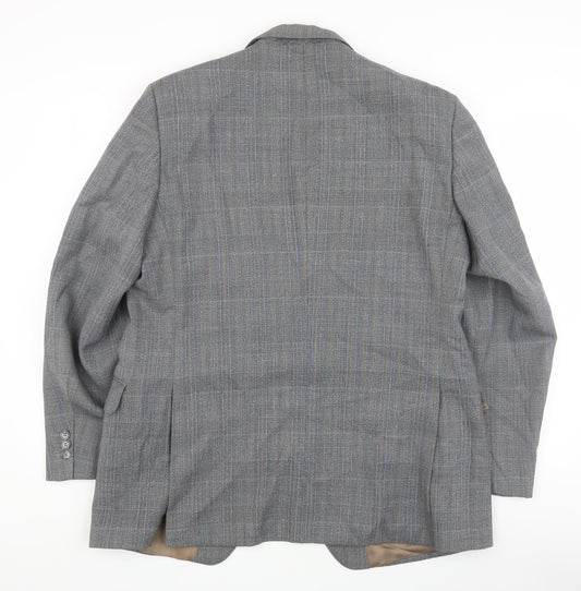Magee Men's Grey Check Suit Jacket, 42R