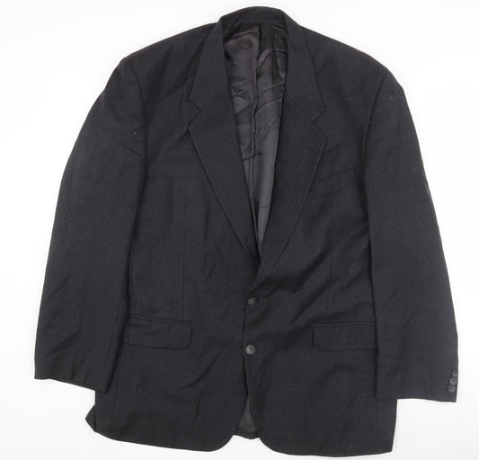 Pierre Cardin Men's Black Check Blazer 44 Regular