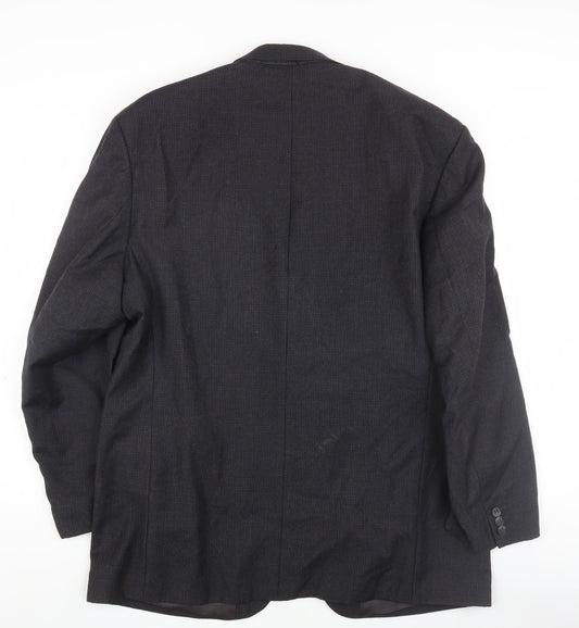 Pierre Cardin Men's Black Check Blazer 44 Regular