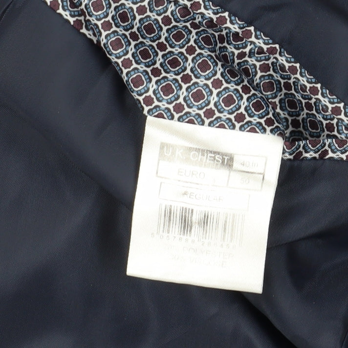 Jeff Banks Men's Grey Plaid Blazer Extra-Slim 40 Regular Fit