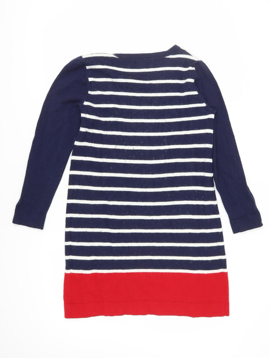 Joules Women's Blue Striped Jumper Dress Size 16
