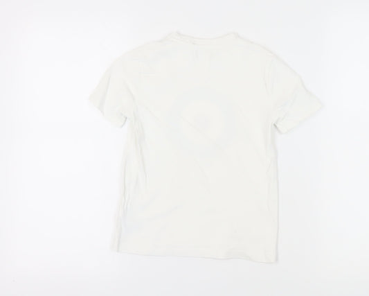 Ben Sherman Boys White Graphic T-Shirt 8-9 Years