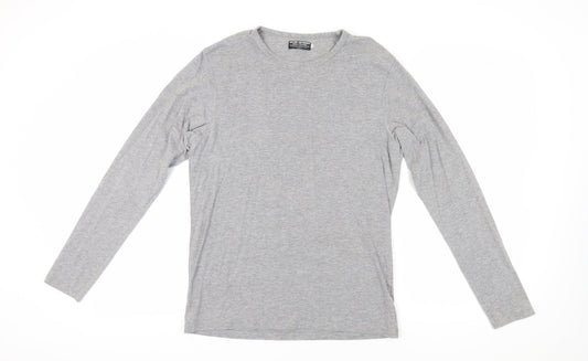 Jack & Jones Grey Men's Long Sleeve T-Shirt L