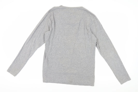 Jack & Jones Grey Men's Long Sleeve T-Shirt L