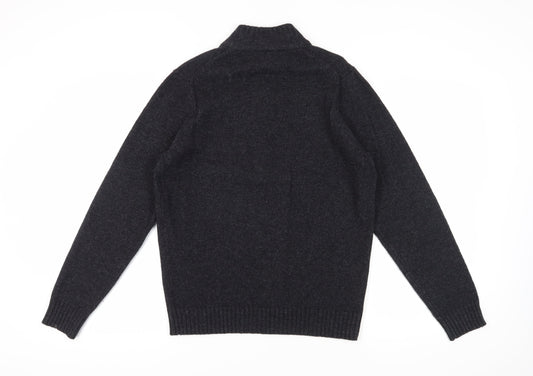 Viyella Men's Small Black Full Zip Jumper