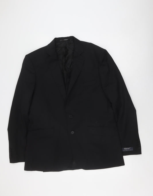 Jaeger Men's Black 42R Regular Blazer