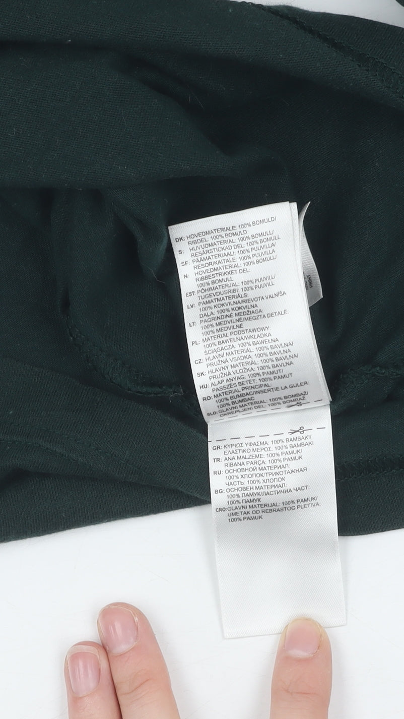 Adidas Women's Green T-Shirt 2XS Ringer Sports Casual