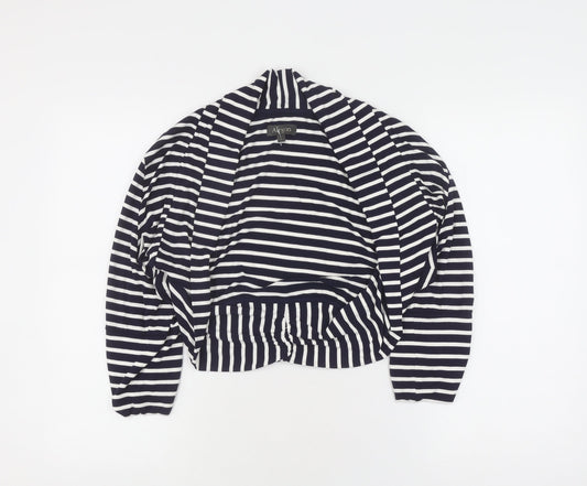Alexon Women's Black Striped Cardigan, Size L