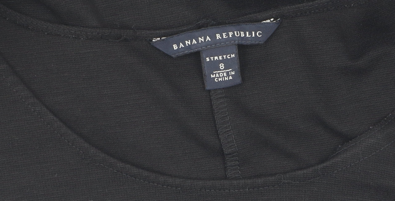 Banana Republic Women’s Black Sleeveless Sheath Dress Size 8