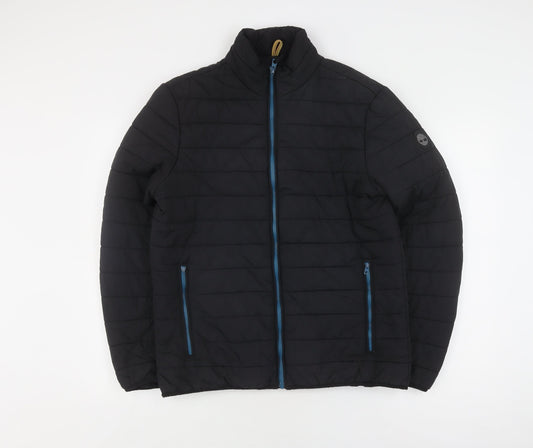 Timberland Men's Black Puffer Jacket M - Casual Style