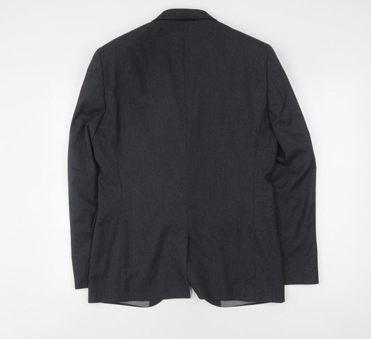 Next Men's Grey Suit Jacket, Size 38, Regular Fit