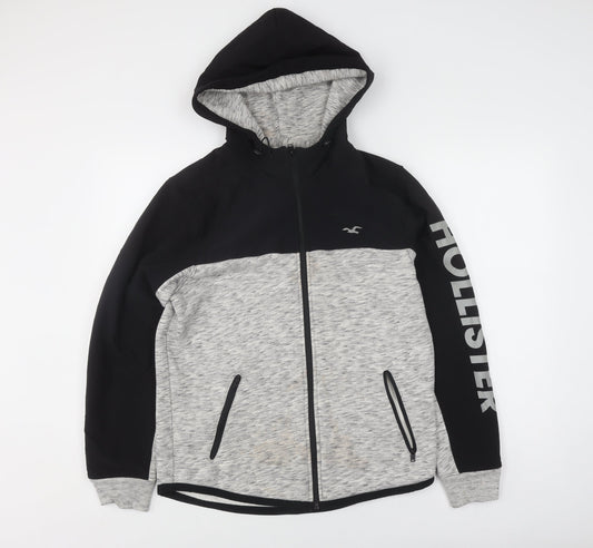Hollister Men’s Grey Windbreaker Jacket S