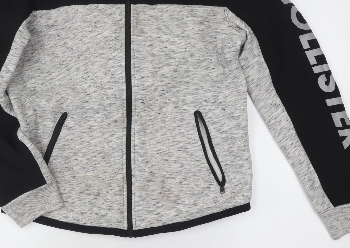 Hollister Men’s Grey Windbreaker Jacket S