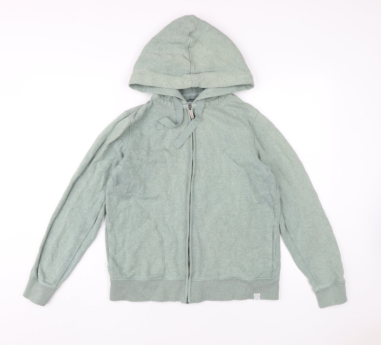 Fat Face Women's Green Full Zip Hoodie - Size S