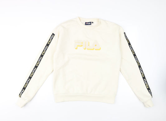 Fila Unisex Ivory Pullover Sweatshirt S Casual