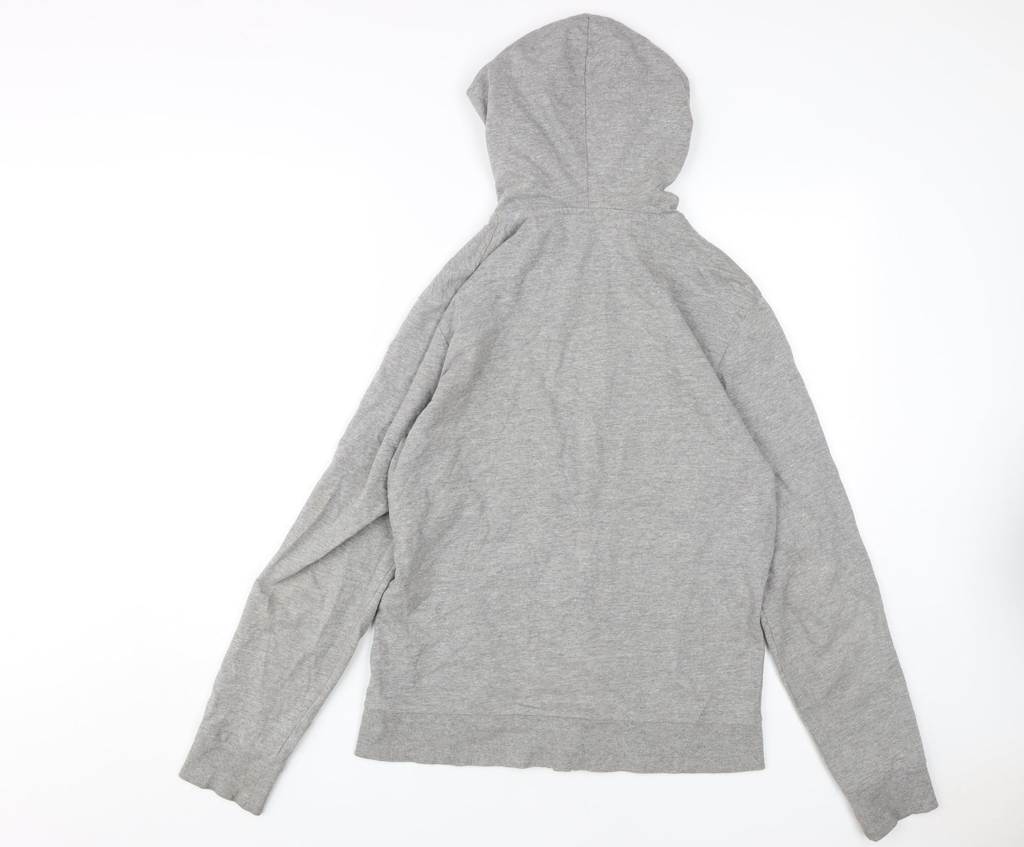 Jack & Jones Grey Men's Hoodie S Full Zip Logo
